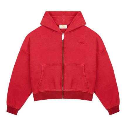 Trendt Vision Red Logo Zip Hoodie