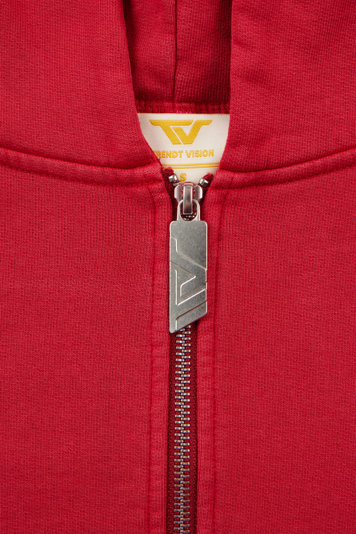 Trendt Vision Red Logo Zip Hoodie