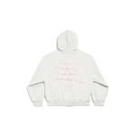 Women's Lipstick Valentines Zip-up Hoodie Regular Fit in White