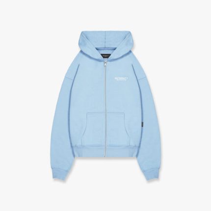 CREATIVE DEPT ZIP HOODIE - LIGHT BLUE