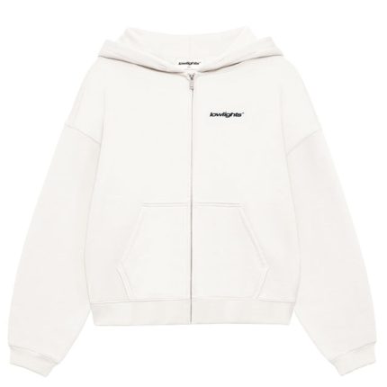 Low Lights Studios Basic Zip Hoodie ecru