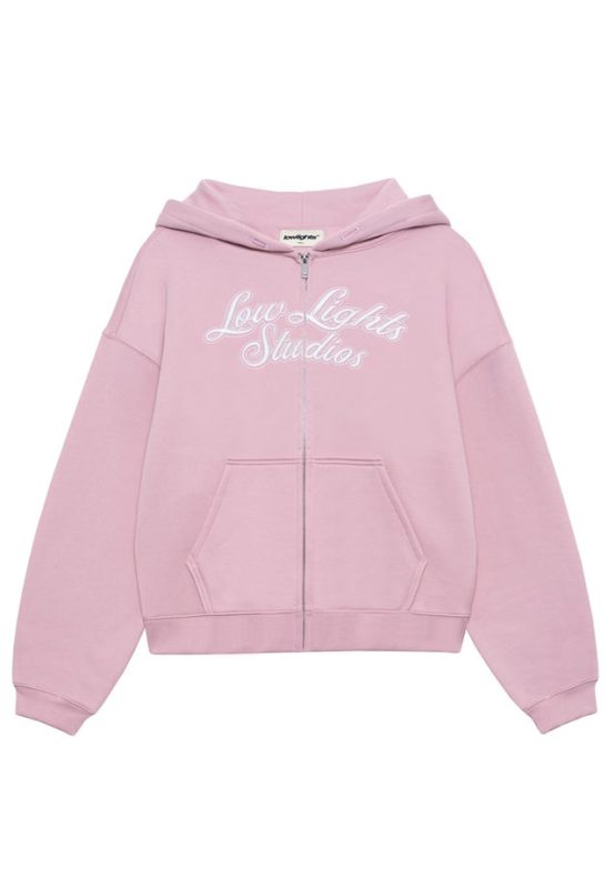 Low Lights Studios Shutter Zip Hoodie pink