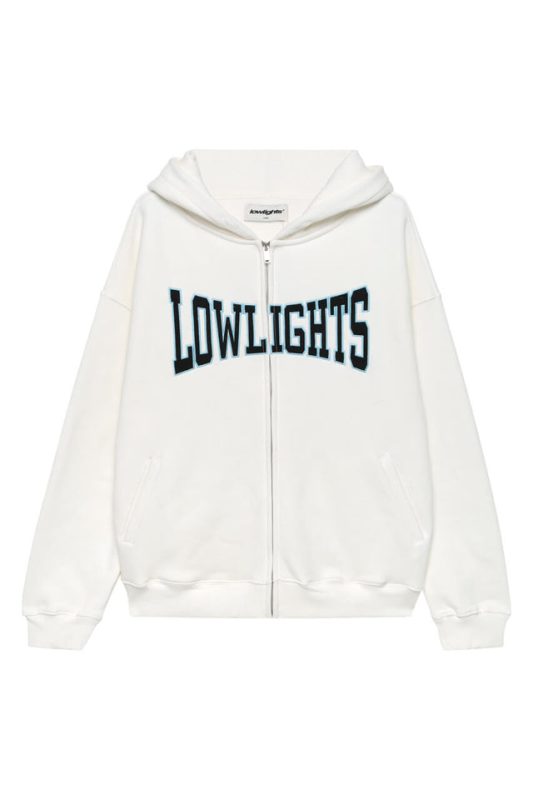 Low Lights Studios Boxer Zip Hoodie ecru