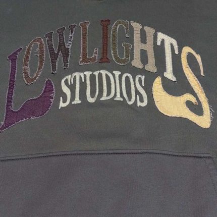 Low Lights Studios Multicolour Studios Hoodie Charcoal