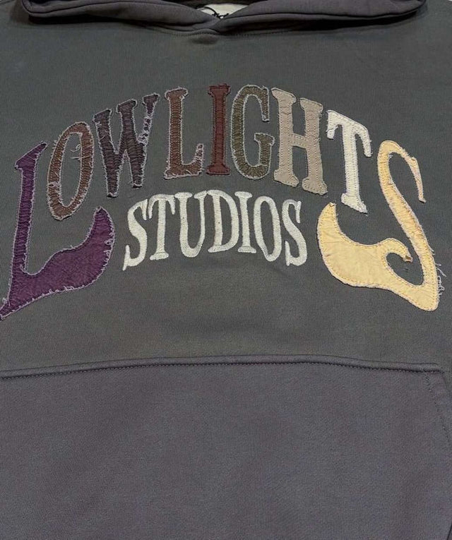 Low Lights Studios Multicolour Studios Hoodie Charcoal