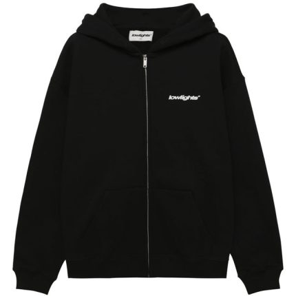 Low Lights Studios Basic Zip Hoodie black