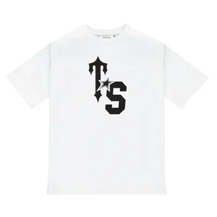 Trapstar Ts Star Black Logo Tee – White