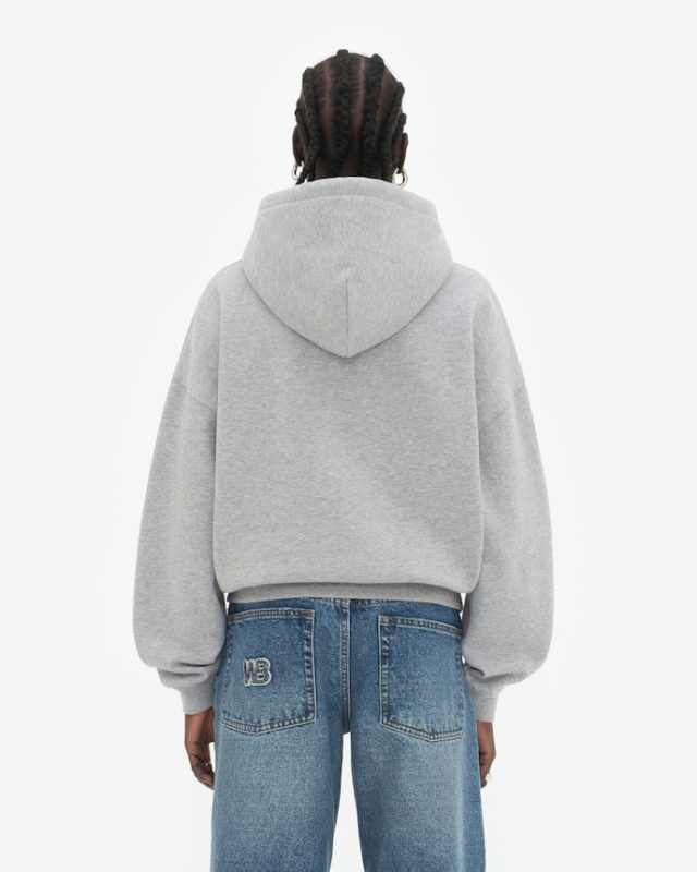 PATRICE HOODED ZIP JACKET GRAY