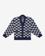 CHESS V2 CARDIGAN DARK SAPPHIRE