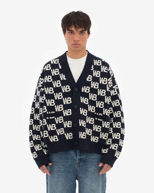 CHESS V2 CARDIGAN DARK SAPPHIRE